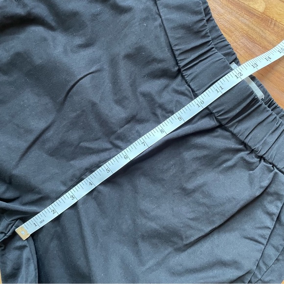 Everlane The Easy Pant Cotton Wide-Leg Pull On Elastic Waist Trousers in Black - Picture 12 of 14